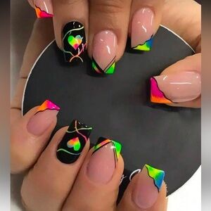 Colorful Abstract Nails NWT